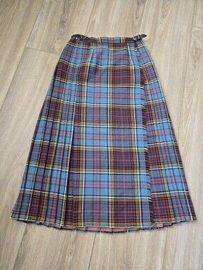 Vintage Gor-Ray Wool Tartan Plaid Skirt, 24"